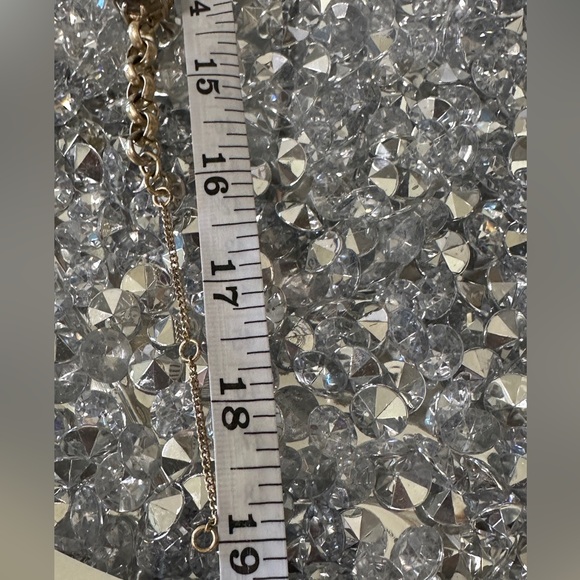 Beautiful Madewell Faux Smoky Quartz Gold Tone Necklace. - Picture 3 of 3